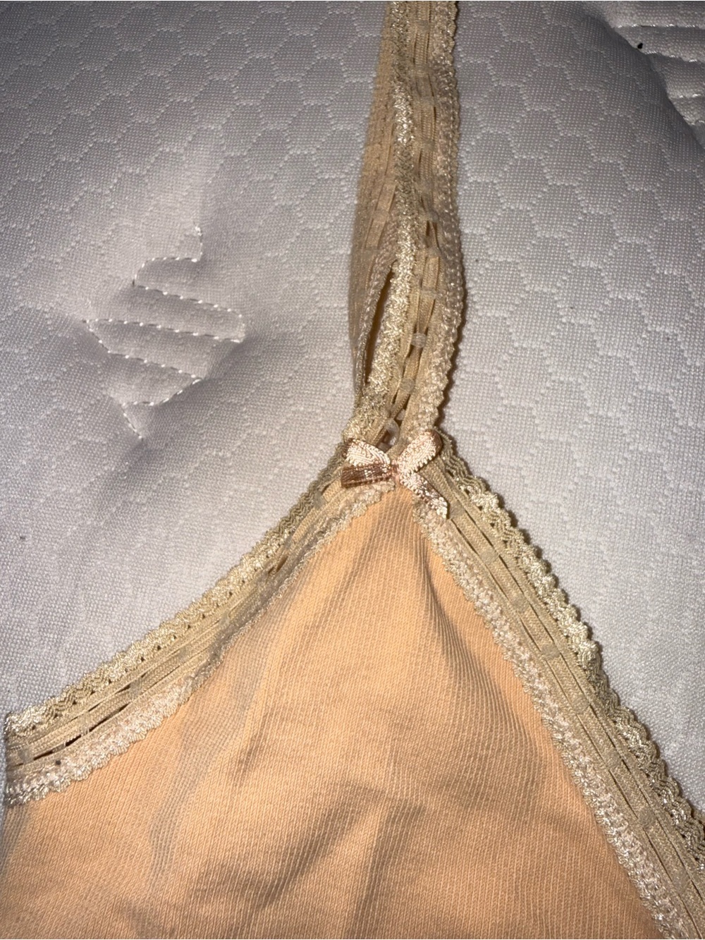 50. Urban Outfitters Tan Lace-Trim Cami Tank - Picture 3 of 5